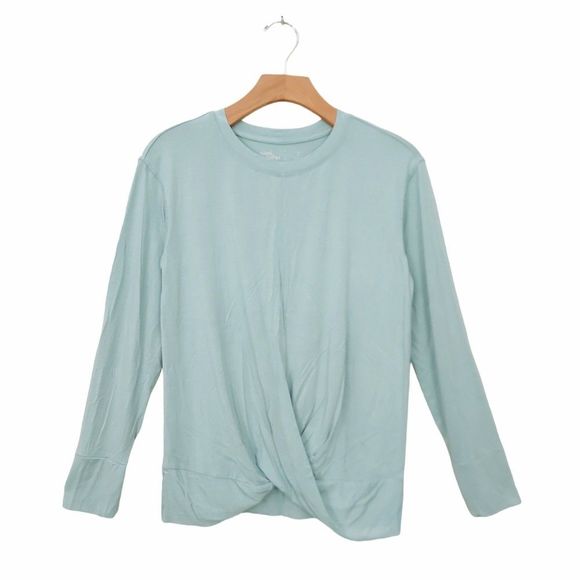 Rumi+Ryder Other - Rumi+Ryder Tee Girls Youth XL 16 Green Long Sleeve Twist Front Soft Fabric